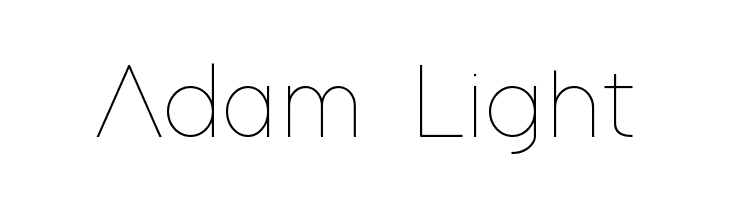 Adam Light  les polices de caractères gratuit tlcharger