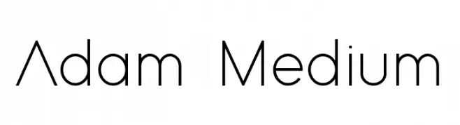 Adam Medium  フリーフォントのダウンロード