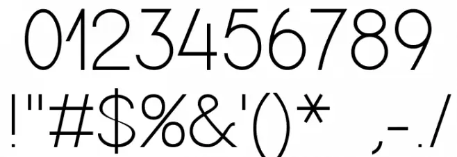 Adam Medium Font OTHER CHARS