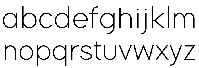 Adam Medium Font LOWERCASE