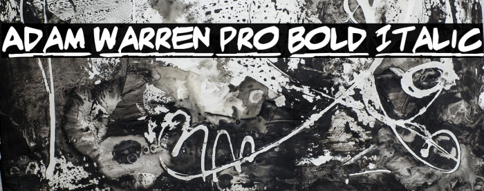 Adam Warren pro Bold Italic फ़ॉन्ट examples