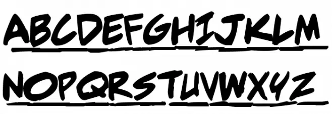 Adam Warren pro Bold Italic Font UPPERCASE