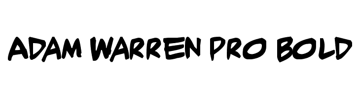 Adam Warren pro Bold Font