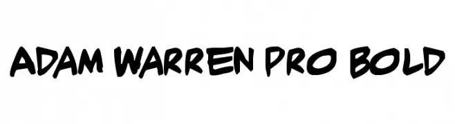 Adam Warren pro Bold  font caratteri gratis