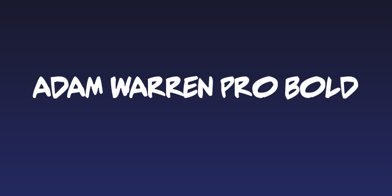 Adam Warren pro Bold Social Header