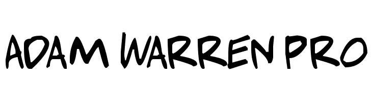 Adam Warren pro Font