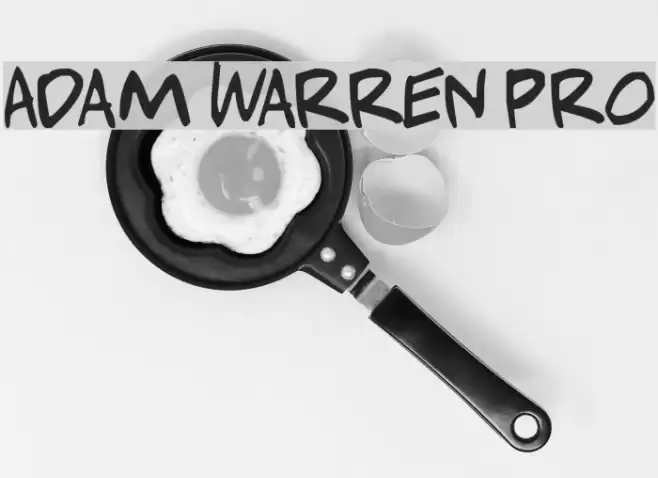 Adam Warren pro Font examples