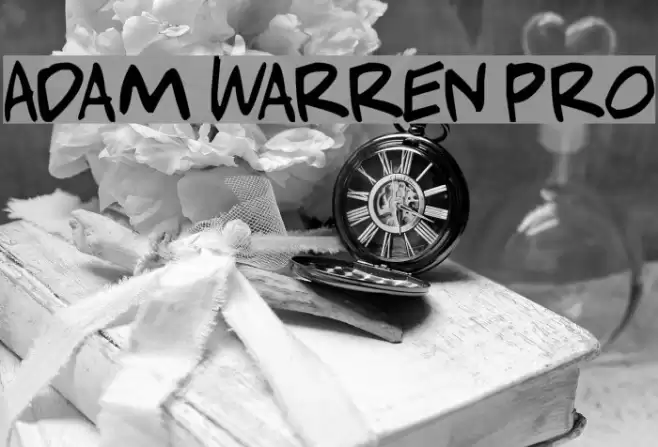 Adam Warren pro Font examples
