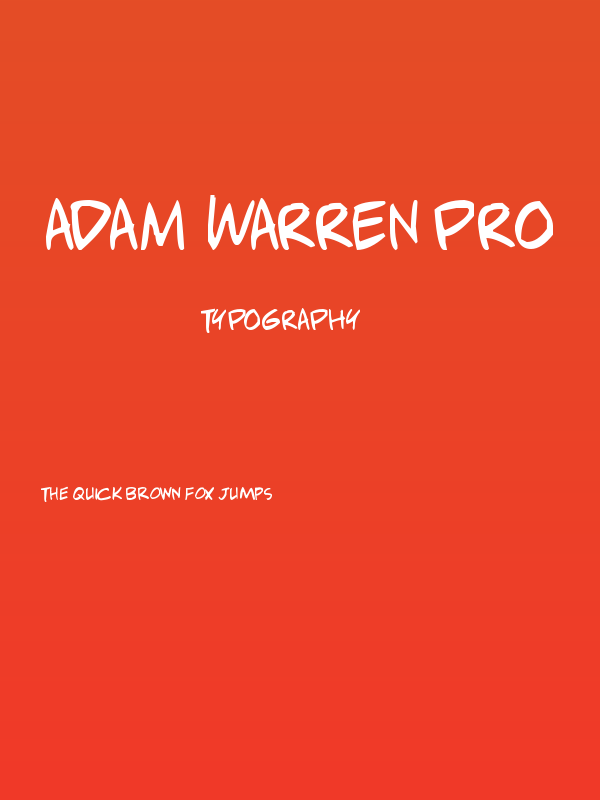 Adam Warren pro Poster