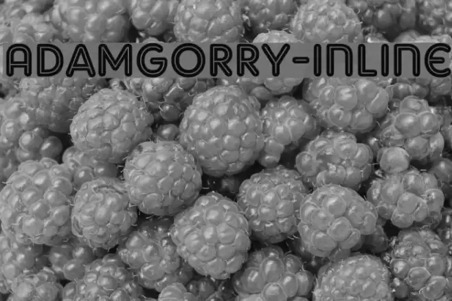 AdamGorry-Inline Font examples