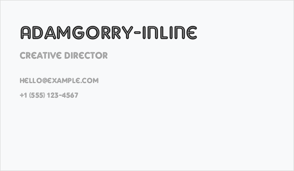 AdamGorry-Inline Business Card