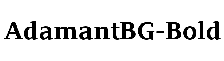 AdamantBG-Bold Font