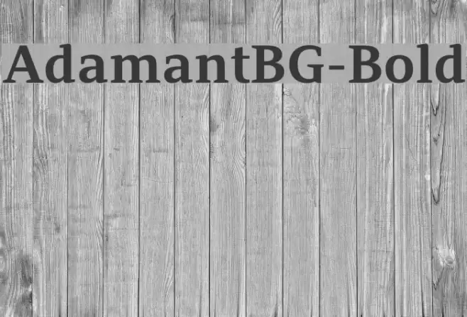 AdamantBG-Bold Fonte examples