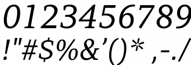 AdamantBG-Italic Font OTHER CHARS