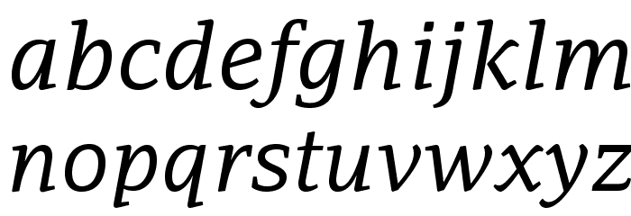 AdamantBG-Italic Font LOWERCASE