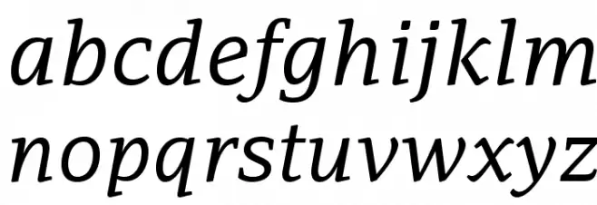 AdamantBG-Italic Font LOWERCASE