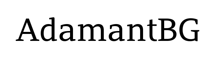 AdamantBG Font