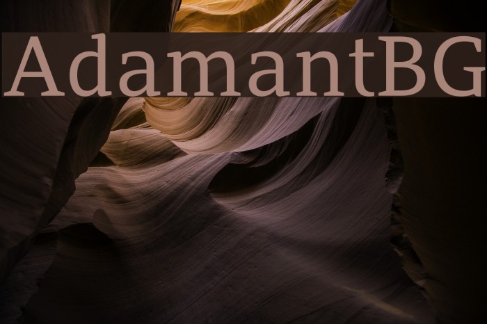AdamantBG Font examples