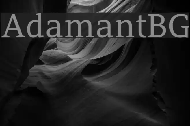 AdamantBG Font examples