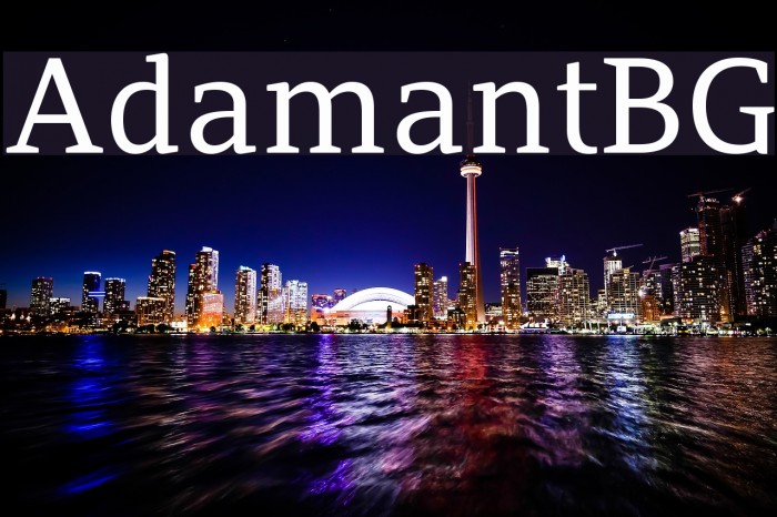 AdamantBG Font examples