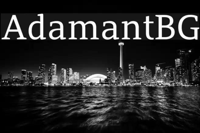 AdamantBG Font examples