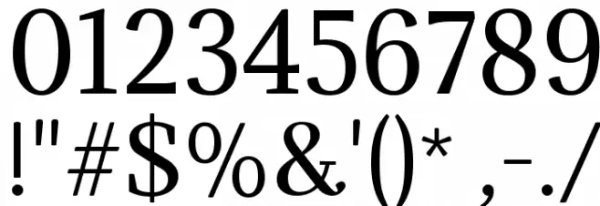 Adamina Font OTHER CHARS