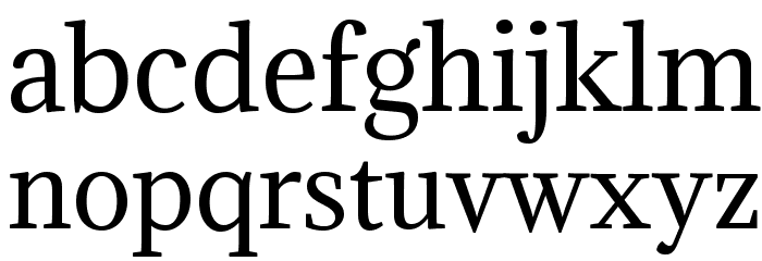 Adamina Font LOWERCASE