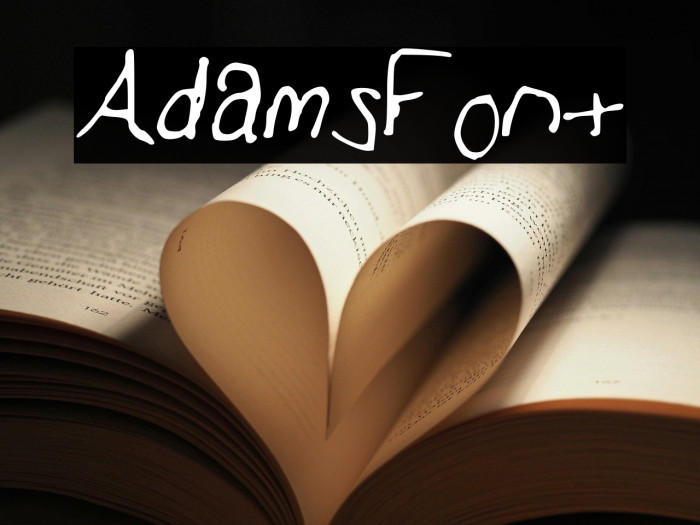 AdamsFont Example 3