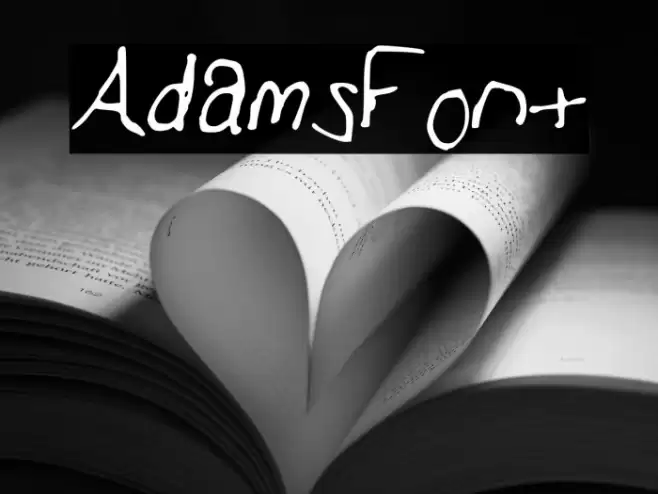 AdamsFont Font examples