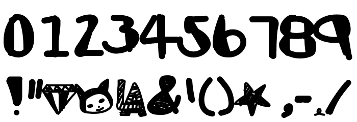 AdamskiHand Font OTHER CHARS