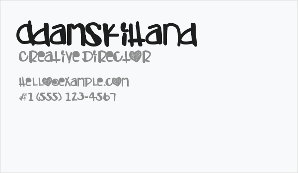 AdamskiHand Business Card