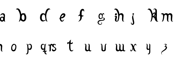 Adamstype Font LOWERCASE