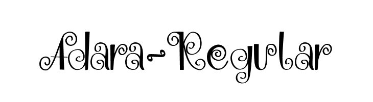 Adara-Regular  नि: शुल्क फ़ॉन्ट्स डाउनलोड
