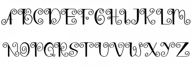Adara-Regular 字体 大写