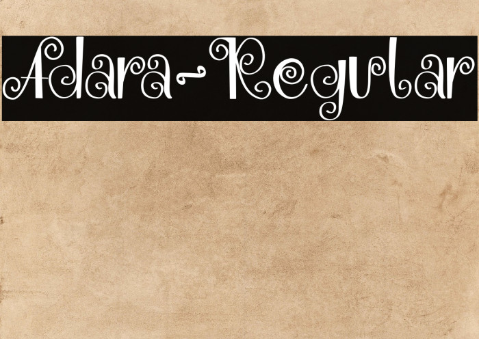 Adara-Regular Example 1