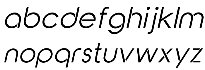 Adarsh Sans Italic Font LOWERCASE
