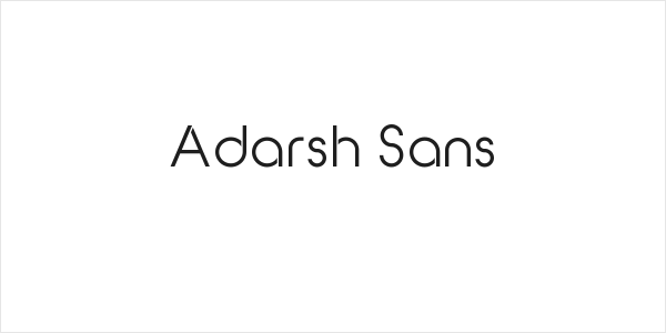 Adarsh Sans Logo