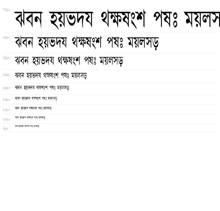 AdarshaLipiCon Waterfall