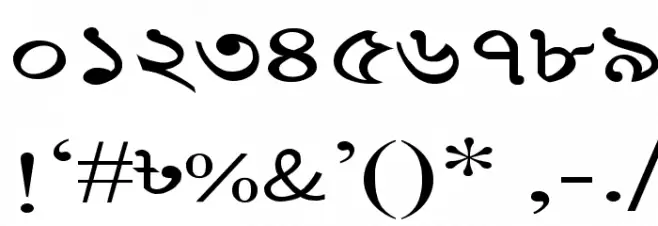 AdarshaLipiExp Font OTHER CHARS