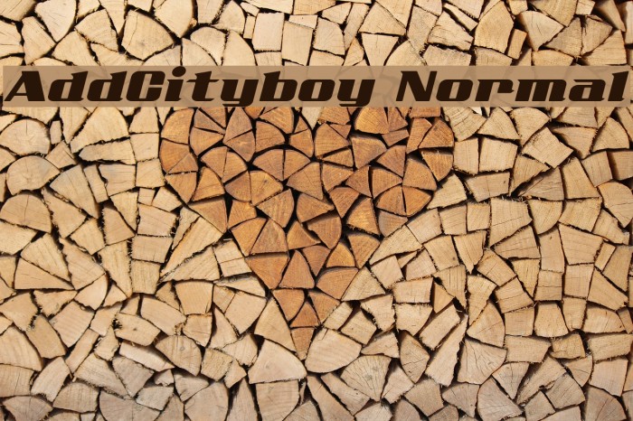 AddCityboy Normal Font examples