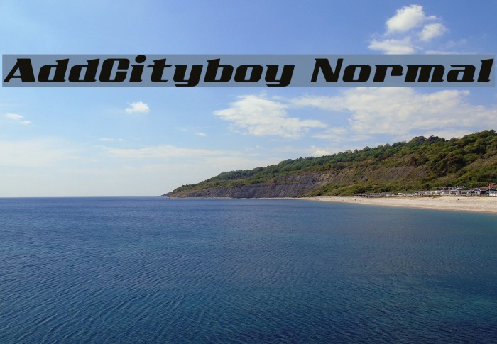 AddCityboy Normal Font examples