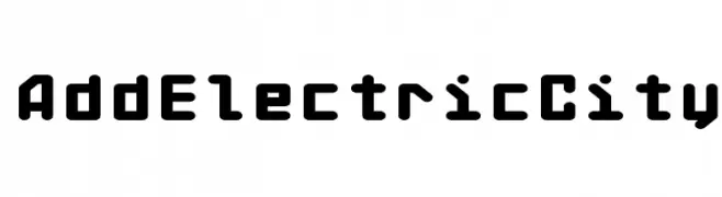 AddElectricCity  免费字体下载