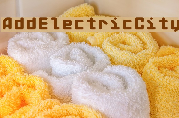 AddElectricCity Font examples