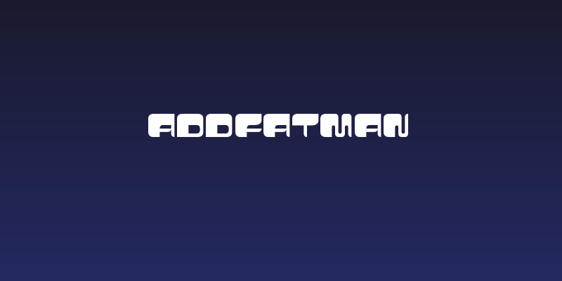 AddFatMan Social Header