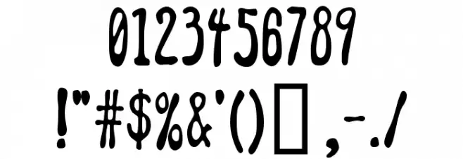 AddJazz Font OTHER CHARS