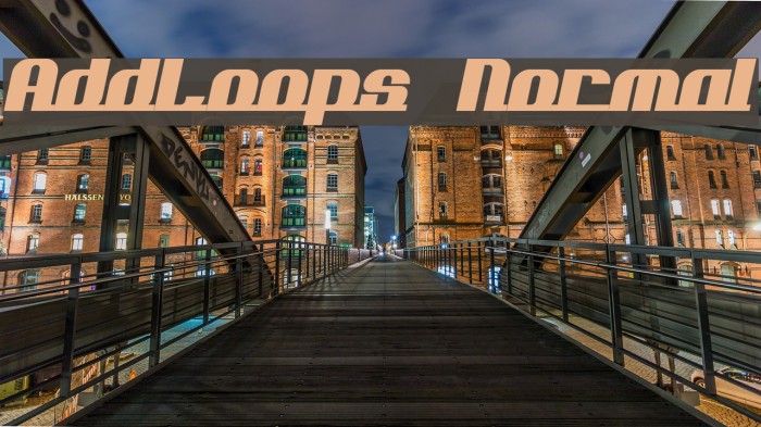 AddLoops Normal Font examples