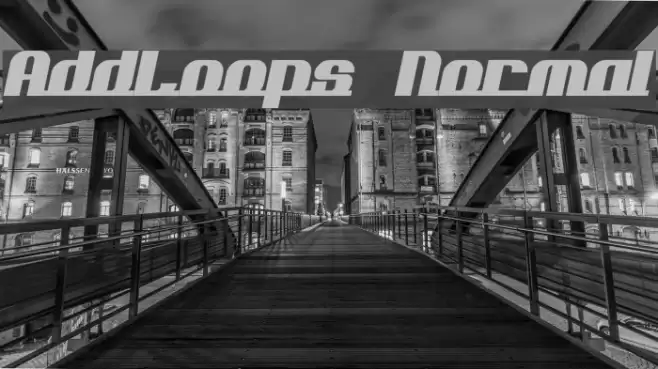 AddLoops Normal Schriftart examples