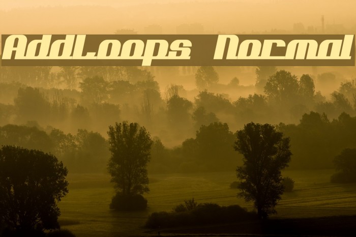 AddLoops Normal Font examples