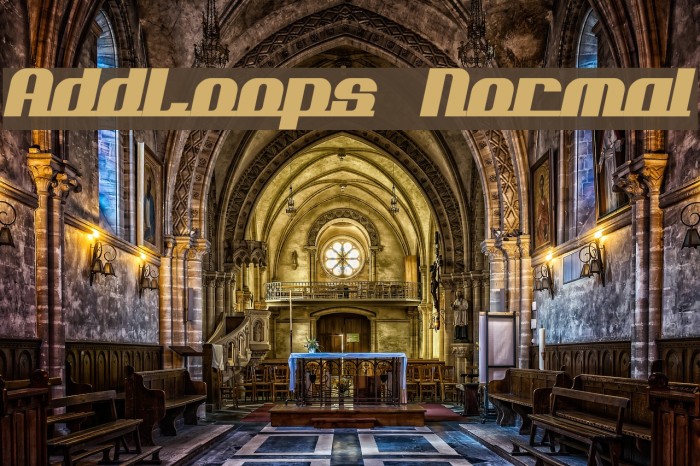 AddLoops Normal Font examples