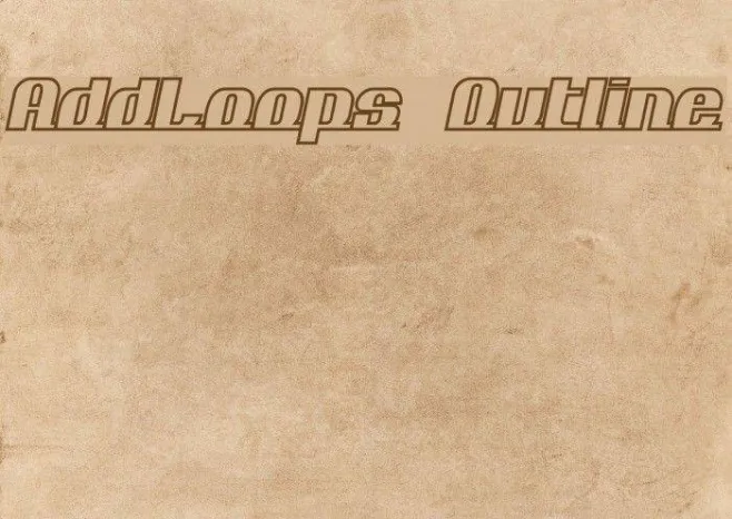 AddLoops Outline Example 3